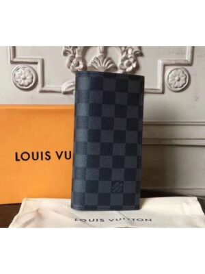 Louis Vuitton Replica N64421 Alexandre Wallet Damier Graphite Red