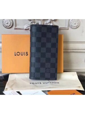 Louis Vuitton Replica N64422 Alexandre Wallet Damier Graphite Canvas Blue