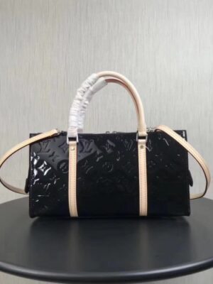 Louis Vuitton Replica Neo Triangle Monogram Vernis Handbag Black 2018