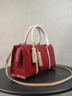 Louis Vuitton Replica Neo Triangle Monogram Vernis Handbag Burgundy 2018