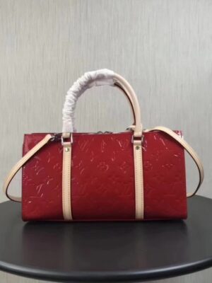 Louis Vuitton Replica Neo Triangle Monogram Vernis Handbag Burgundy 2018