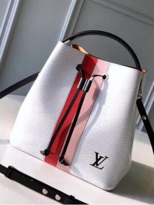 Louis Vuitton Replica NéoNoé Bucket M52163 White Epi Leather 2018