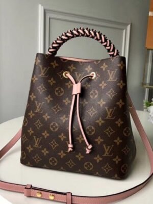 Louis Vuitton Replica NéoNoé Bucket Top Handle Bag in Monogram Canvas M43985 Pink 2018