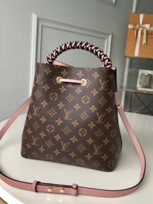 Louis Vuitton Replica NéoNoé Bucket Top Handle Bag in Monogram Canvas M43985 Pink 2018