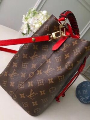 Louis Vuitton Replica NéoNoé Bucket Top Handle Bag in Monogram Canvas M43985 Red 2018