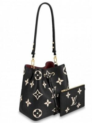 Louis Vuitton Replica NeoNoe MM Bag In Black Leather M45497