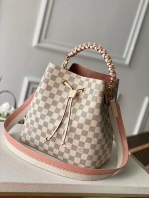 Louis Vuitton Replica NeoNoe MM With Braided Handle Damier Azur N40344