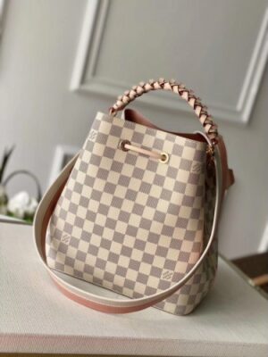 Louis Vuitton Replica NeoNoe MM With Braided Handle Damier Azur N40344