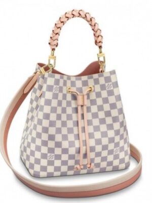 Louis Vuitton Replica NeoNoe MM With Braided Handle Damier Azur N40344