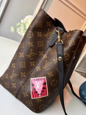 Louis Vuitton Replica NéoNoé Monogram Canvas Bucket Bag Black 2018