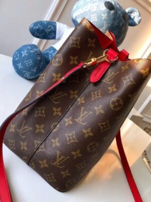 Louis Vuitton Replica NéoNoé Monogram Canvas Bucket Bag Red 2018