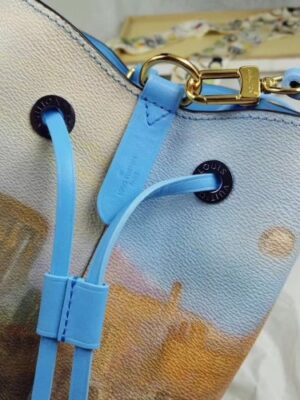 Louis Vuitton Replica Neonoe Bucket Bag M53501 Blue/Gold 2018