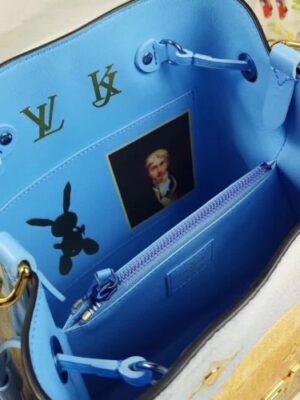 Louis Vuitton Replica Neonoe Bucket Bag M53501 Blue/Gold 2018