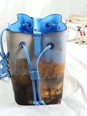 Louis Vuitton Replica Neonoe Bucket Bag M53501 Blue/Gold 2018