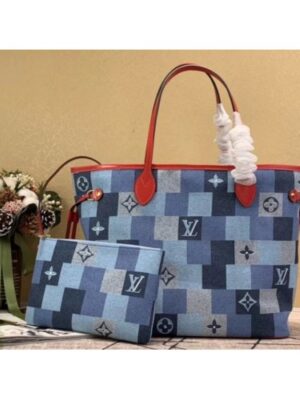 Louis Vuitton Replica Neverfull MM Bag Monogram Denim M44981