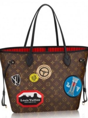 Louis Vuitton Replica Neverfull MM Bag Monogram World Tour M42844