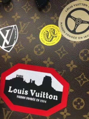 Louis Vuitton Replica Neverfull MM Bag Monogram World Tour M42844