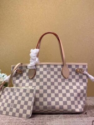 Louis Vuitton Replica Neverfull PM Bag Damier Azur N41362