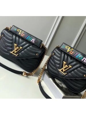 Louis Vuitton Replica New Wave Chain Bag PM/MM M51683 Black 2018