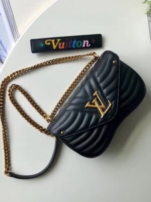 Louis Vuitton Replica New Wave Chain Bag PM/MM M51683 Black 2018