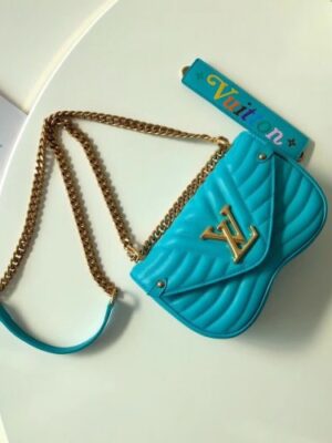 Louis Vuitton Replica New Wave Chain Bag PM/MM M51936 Blue 2018