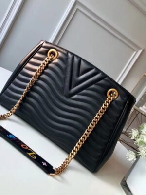 Louis Vuitton Replica New Wave Chain Tote Bag M51496 Black 2018