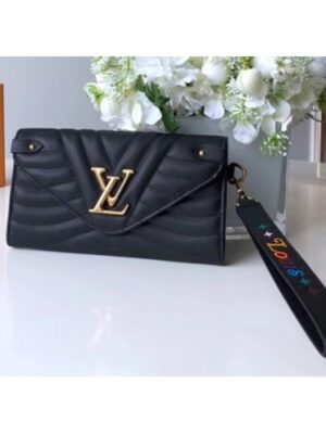 Louis Vuitton Replica New Wave Long Wallet in Calfskin M63298 Black