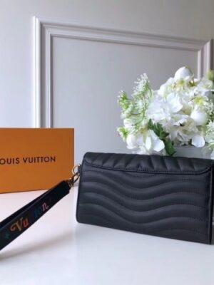 Louis Vuitton Replica New Wave Long Wallet in Calfskin M63298 Black