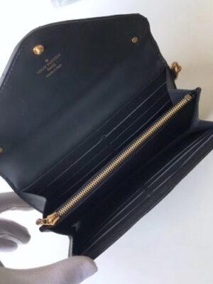 Louis Vuitton Replica New Wave Long Wallet in Calfskin M63298 Black