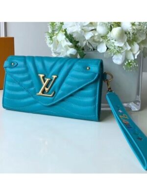 Louis Vuitton Replica New Wave Long Wallet in Calfskin M63298 Blue