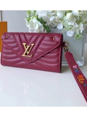 Louis Vuitton Replica New Wave Long Wallet in Calfskin M63298 Burgundy