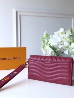 Louis Vuitton Replica New Wave Long Wallet in Calfskin M63298 Burgundy