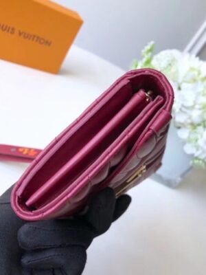 Louis Vuitton Replica New Wave Long Wallet in Calfskin M63298 Burgundy