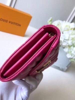 Louis Vuitton Replica New Wave Long Wallet in Calfskin M63298 Hot Pink