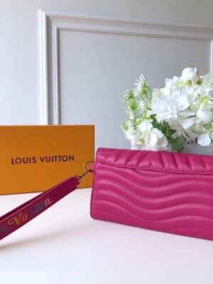 Louis Vuitton Replica New Wave Long Wallet in Calfskin M63298 Hot Pink