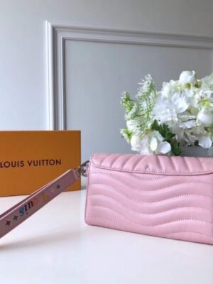 Louis Vuitton Replica New Wave Long Wallet in Calfskin M63729 Pink