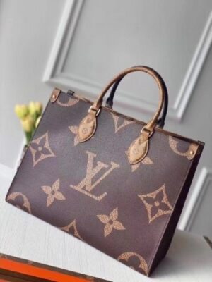 Louis Vuitton Replica Onthego MM Bag Giant Monogram Reverse M45321