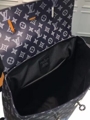 Louis Vuitton Replica Original Leather Animal Print Steamer Backpack M43296 Black 2017