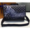 Louis Vuitton Replica Original Leather Zebra Print  Men’s Shoulder Bag M43293 Black 2017