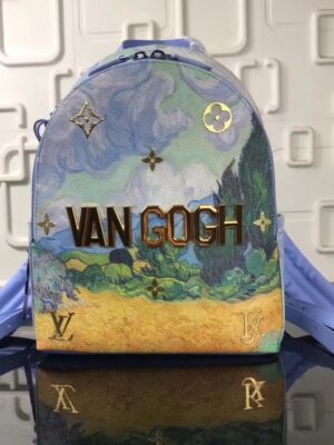 Louis Vuitton Replica Original Masters Collection's Piece VAN GOGH Backpack M43374 Blue 2017