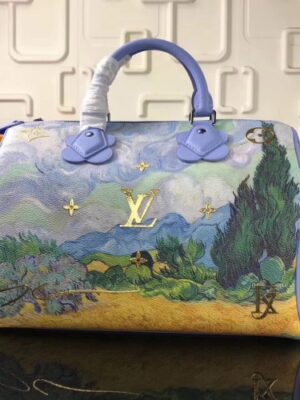 Louis Vuitton Replica Original Masters Collection's Piece VANGOGH Speedy 30 M41526 Blue 2017