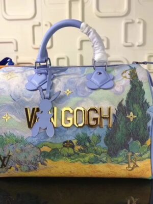 Louis Vuitton Replica Original Masters Collection's Piece VANGOGH Speedy 30 M41526 Blue 2017