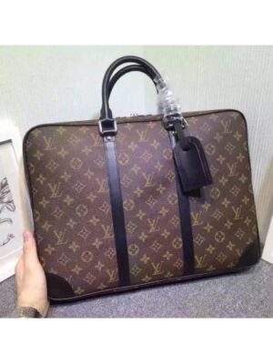 Louis Vuitton Replica PORTE-DOCUMENTS VOYAGE Monogram Macassar Canvas M40225