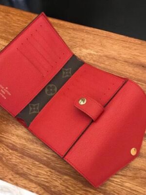 Louis Vuitton Replica Pallas Canvas Wallet Monogram Canvas M60140 Red