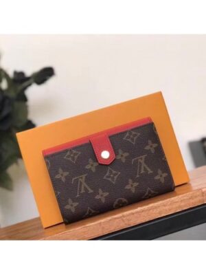 Louis Vuitton Replica Pallas Canvas Wallet Monogram Canvas M60140 Red