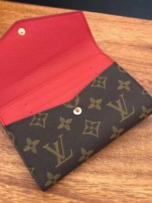 Louis Vuitton Replica Pallas Canvas Wallet Monogram Canvas M60140 Red