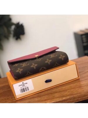 Louis Vuitton Replica Pallas Canvas Wallet Monogram Canvas M64042 Fuchsia