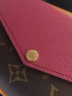 Louis Vuitton Replica Pallas Canvas Wallet Monogram Canvas M64042 Fuchsia