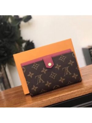 Louis Vuitton Replica Pallas Canvas Wallet Monogram Canvas M64042 Fuchsia