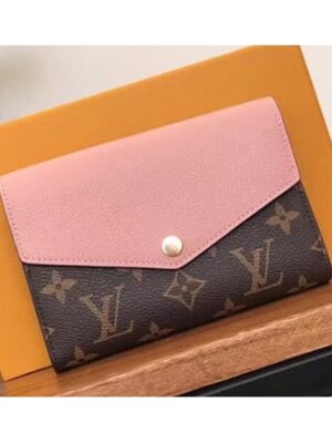 Louis Vuitton Replica Pallas Canvas Wallet Monogram Canvas M64072 Pink